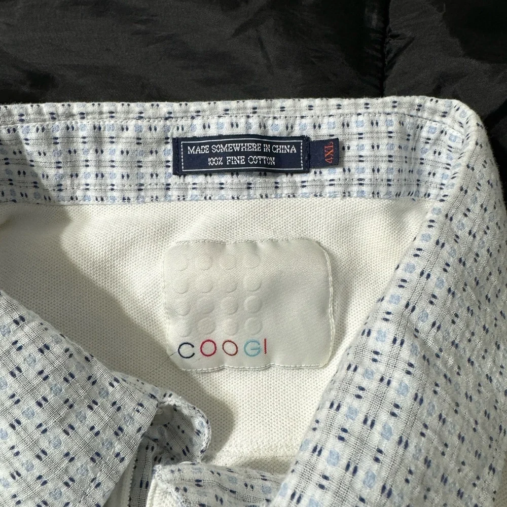 PreOwned COOGI 4xl Long sleeve cotton polo with French cuffs​ 58# - Picture 5 of 13